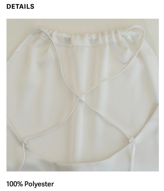 Attention Silk Top White Febric 3