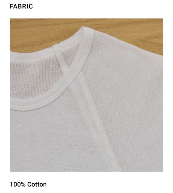 Baby's Breath Tee White FABRIC 2