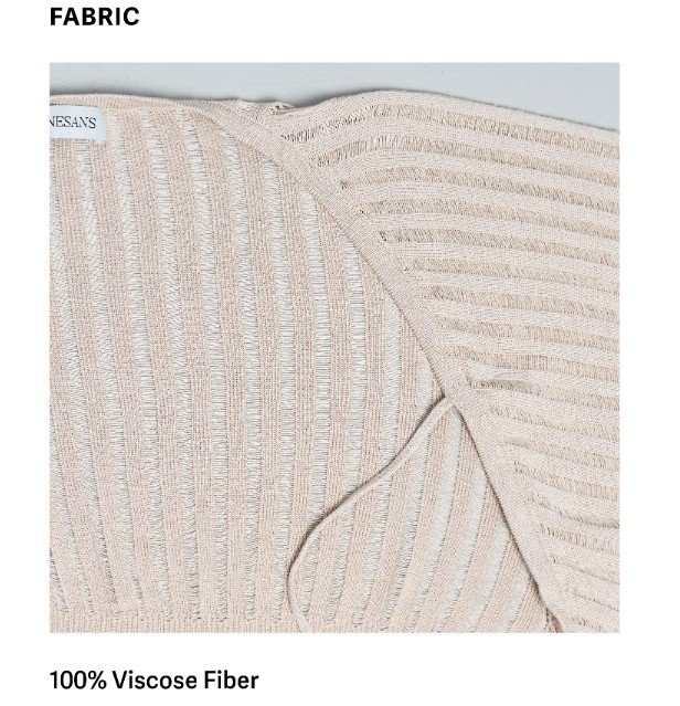 Breeze Knit Cardigan Milk Tea FABRIC 4