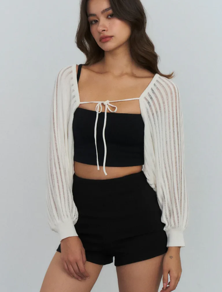Breeze Knit Cardigan<span> - </span>White, S