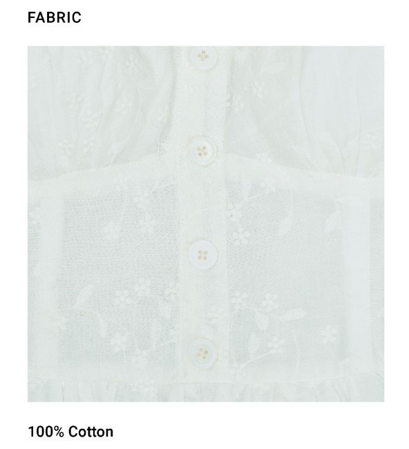 Butterfly Bra Dress White FABRIC 3