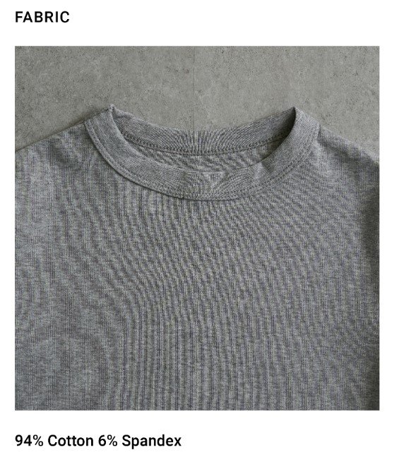Cotton Baby Tee Snow FEBRIC 1