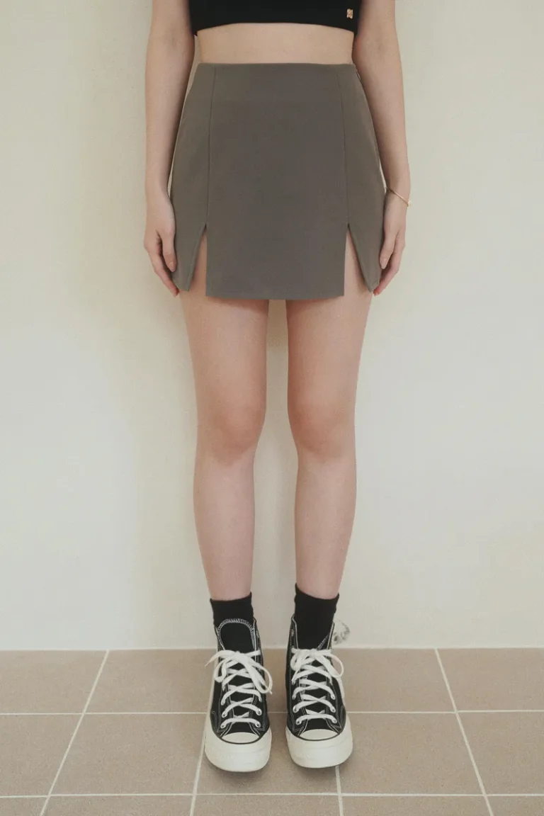 Double Kill Mini Skirt Grey