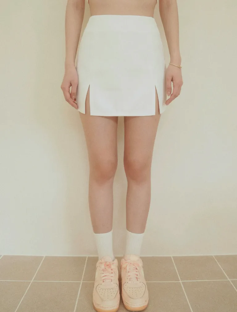 Double Kill Mini Skirt<span> - </span>White, XS