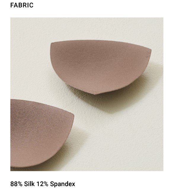 Dove Silk Bra Taupe Fabric 2