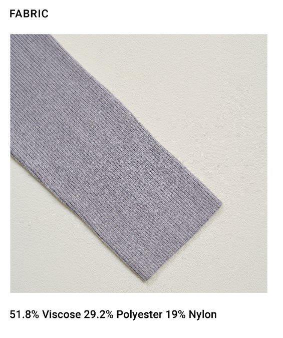 Essential Knit Sweater Grey FABRIC 1