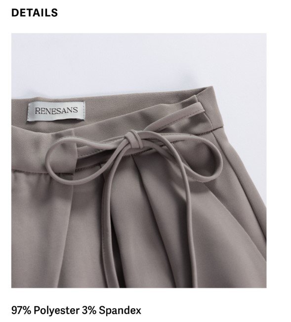 Fav Wide Leg Trousers Taupe FABRIC 2