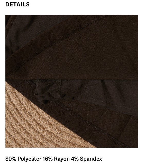 Fit Just Right Skirt Black Fabric 1