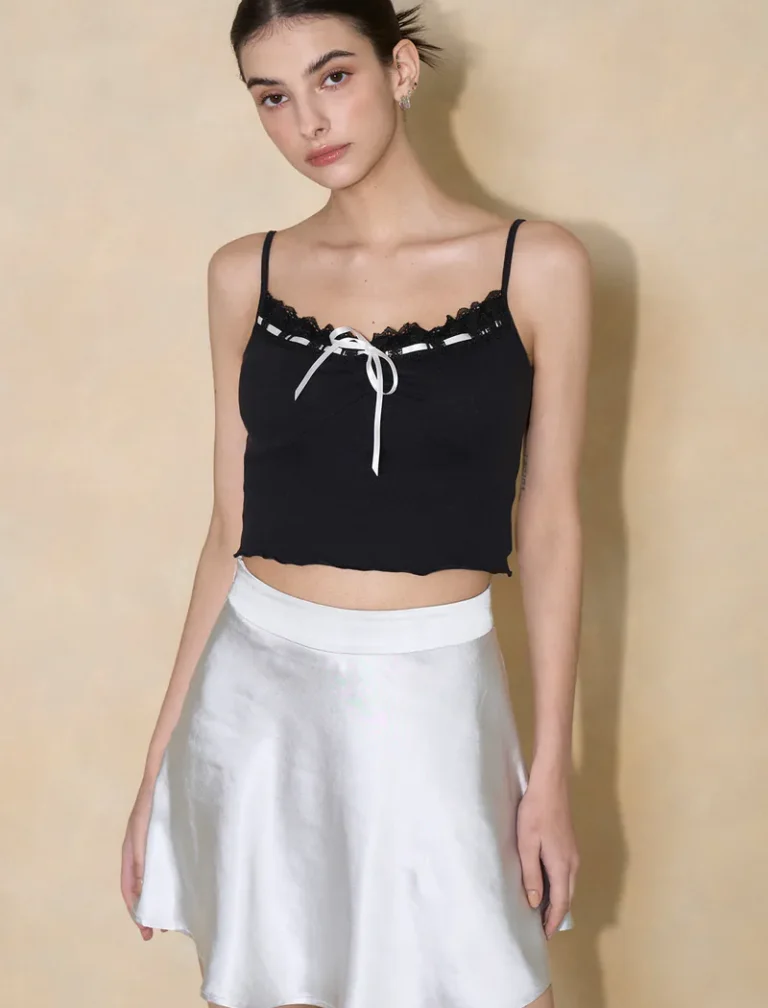 Flower Bra Top<span> - </span>Black, S