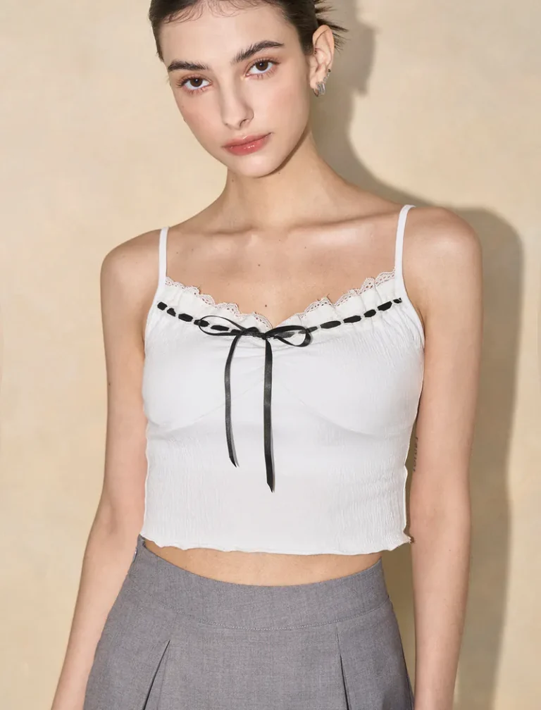 Flower Bra Top<span> - </span>White, S