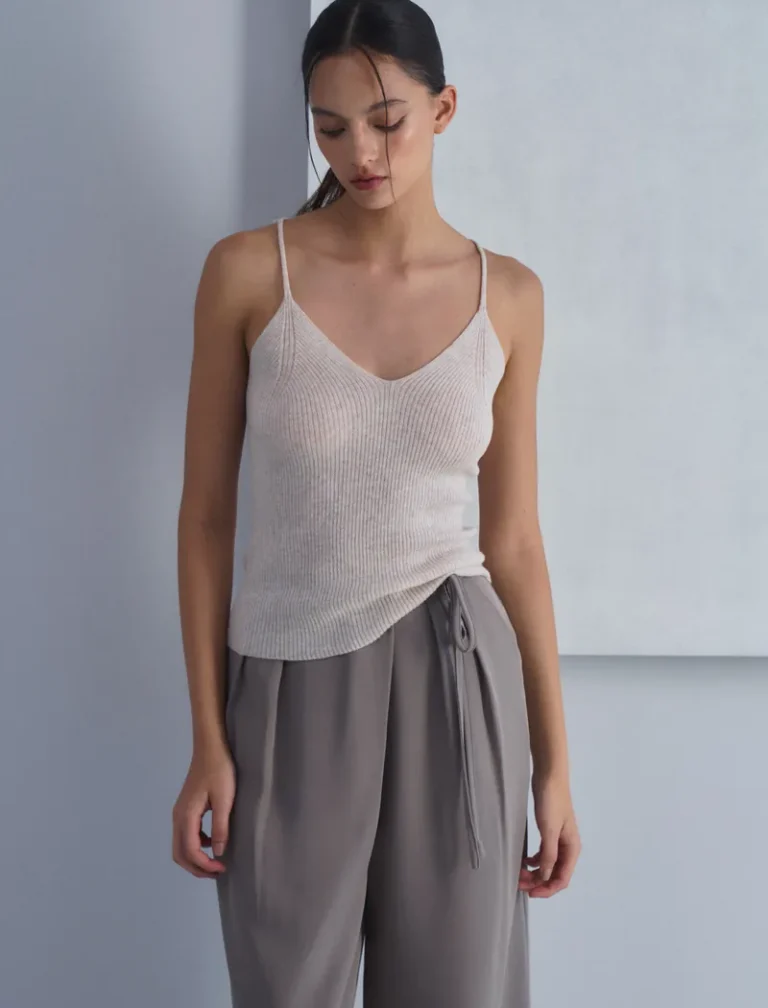 FuFu Knit Top<span> - </span>BEIGE, S