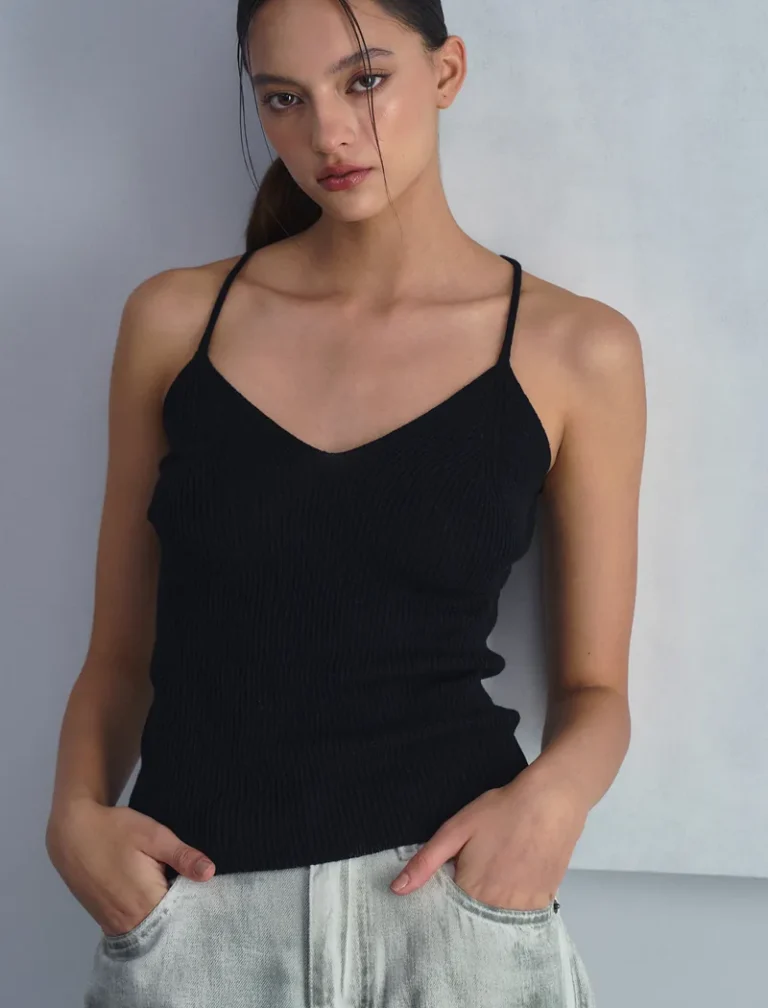 FuFu Knit Top<span> - </span>Black, S