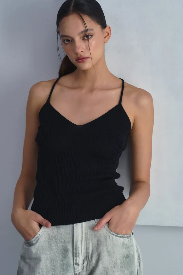 FuFu Knit Top Black