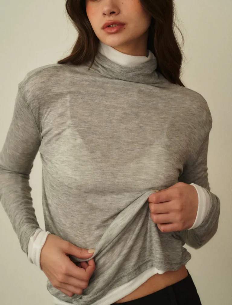 Good Good Turtleneck<span> - </span>Grey, S