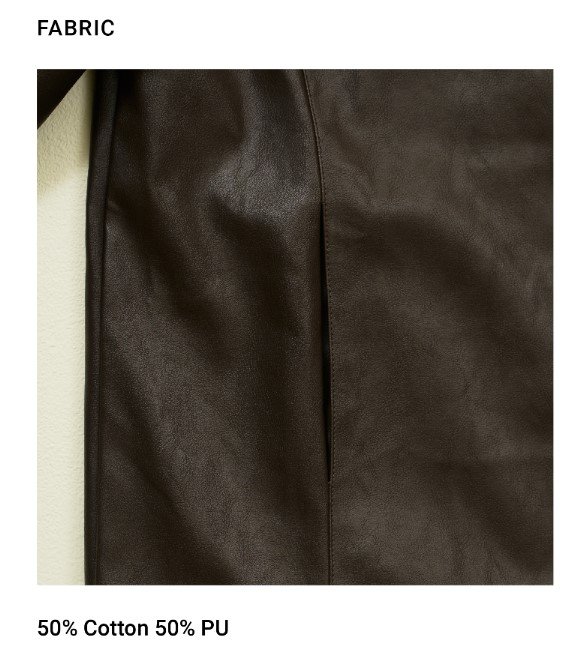 Guardian Leather Jacket Deep Taupe FABRIC 3