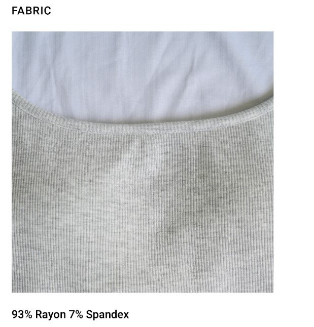 Hottie Bra Tee Light Grey Fernic 2