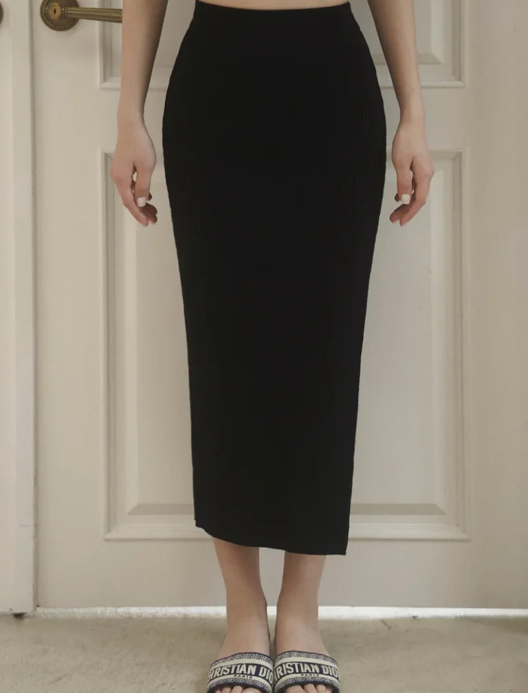 Hourglass Knit Skirt<span> - </span>Black, S