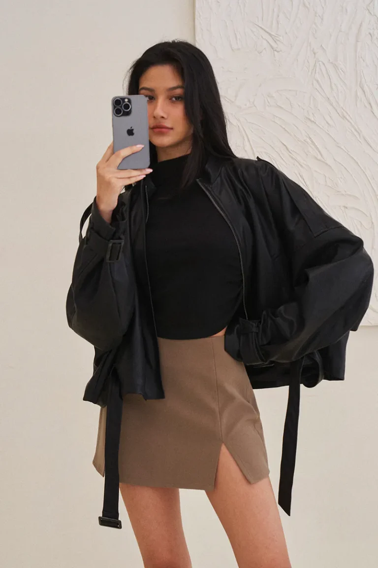 Infinity Leather Jacket Black
