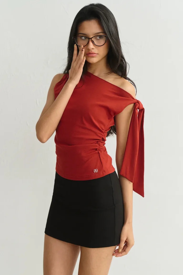 Knot My Vibe Top Ruby