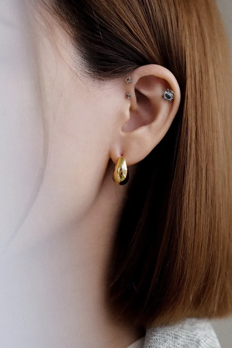 Meteor Earrings - Gold