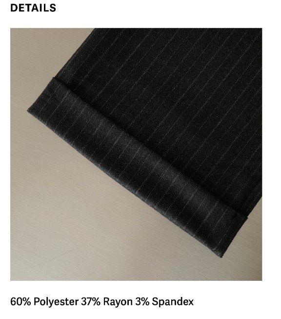 Most Wanted Trousers Dark Grey FABRIC 1