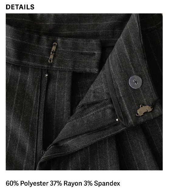 Most Wanted Trousers Dark Grey FABRIC 3