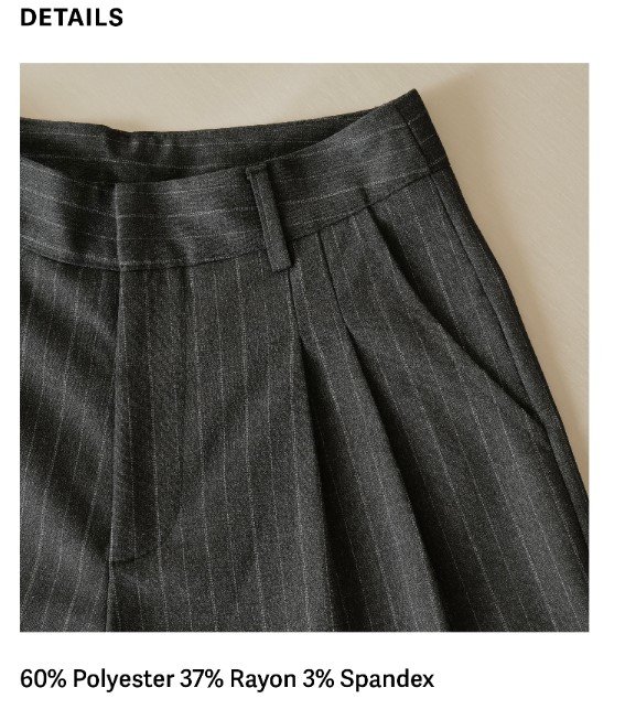 Most Wanted Trousers Dark Grey FABRIC 4