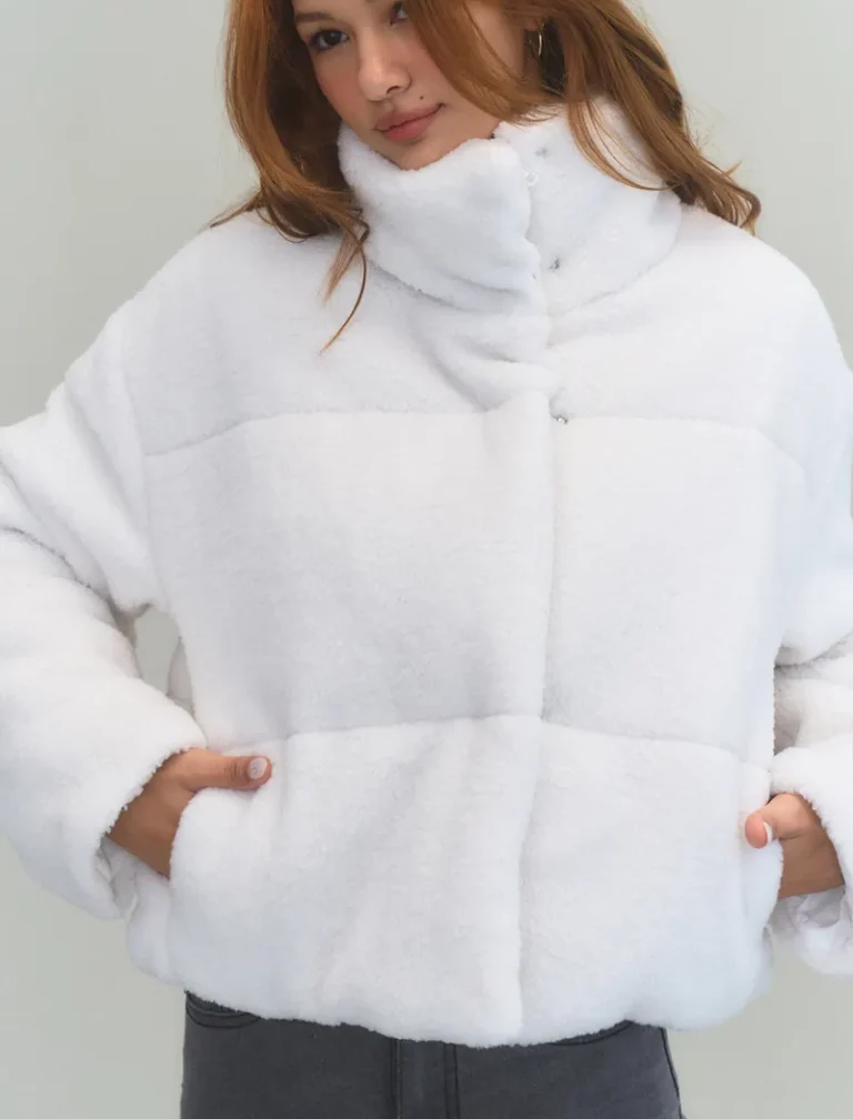 Pooh Bear Puffer Jacket<span> - </span>POLAR BEAR, S