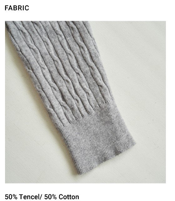 Popular Polo Sweater Grey FABRIC 2
