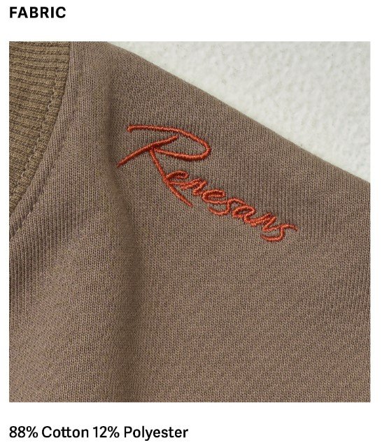 RENESANS Sweatshirt Espresso FABRIC 1
