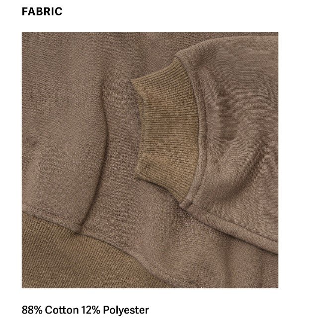 RENESANS Sweatshirt Espresso FABRIC 3