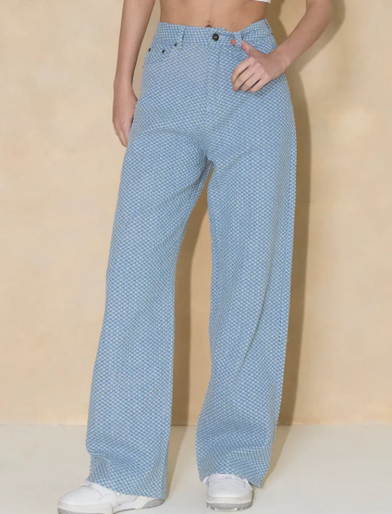 RS034 Jacquard Jeans - Blue