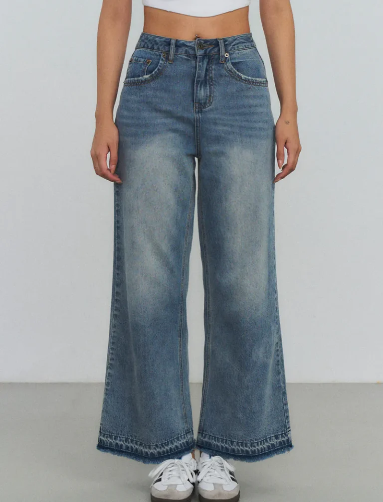RS923 Wide-Leg Jeans - Blue