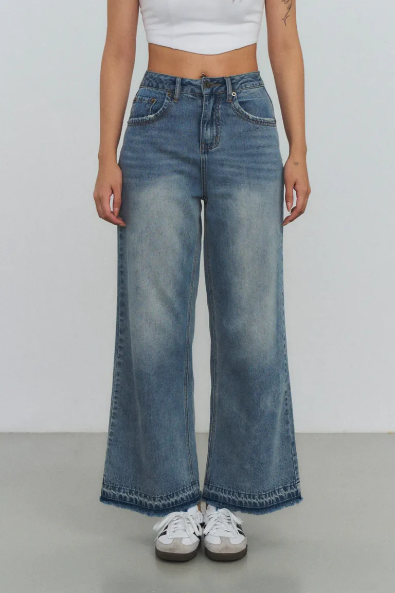 RS923 Wide Leg Jeans Blue