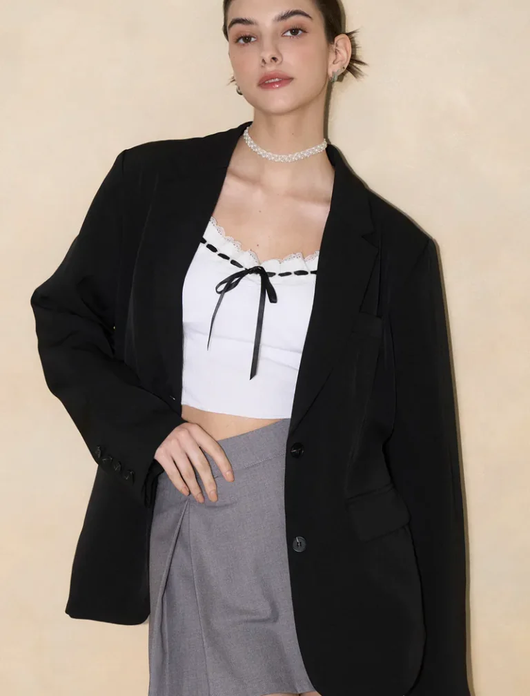 Savvy Blazer<span> - </span>Black, F