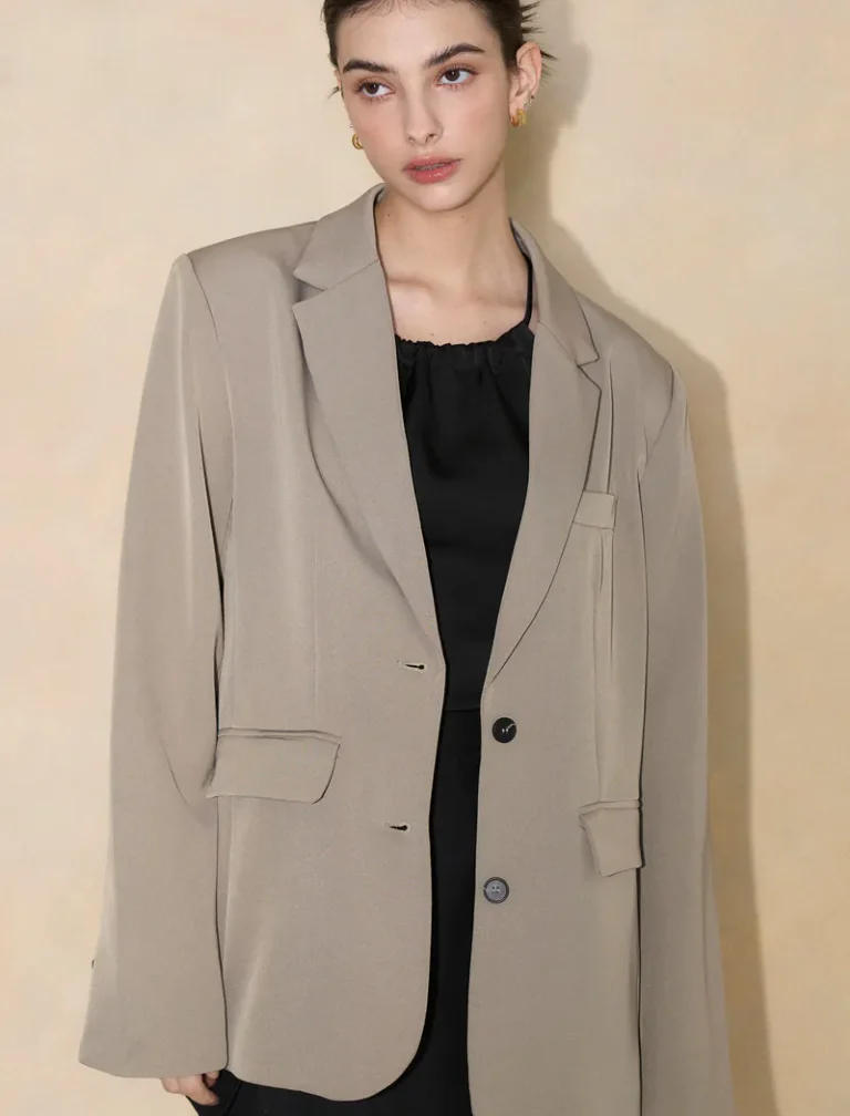 Savvy Blazer<span> - </span>TAUPE, F