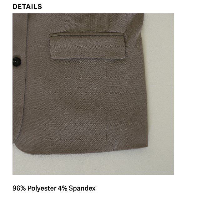 Savvy Blazer Taupe FABRIC 3