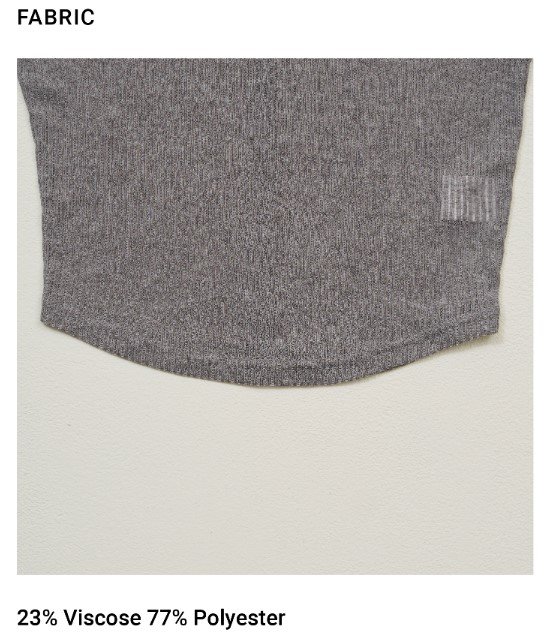Sexy Baby Tee Grey FABRIC 1