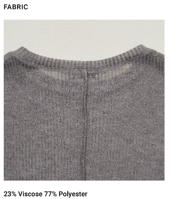 Sexy Baby Tee Grey FABRIC 2