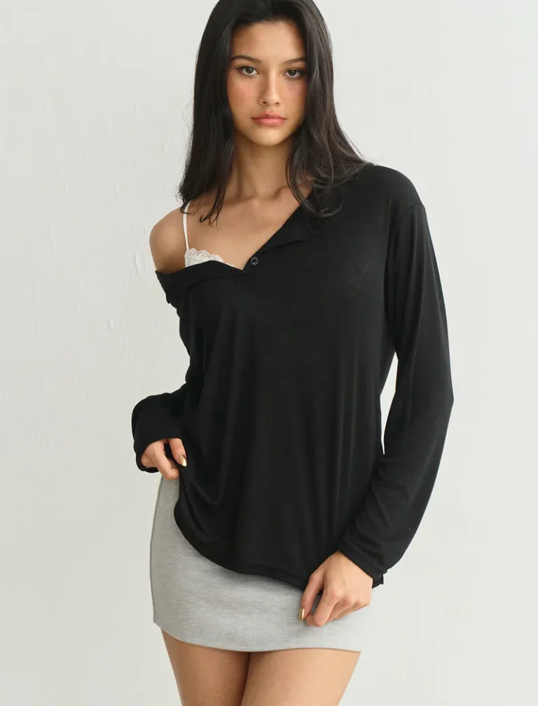 Simply There Top<span> - </span>Black, S