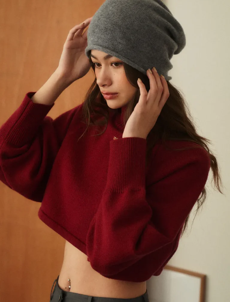 Slouch Wool Beanie<span> - </span>Grey