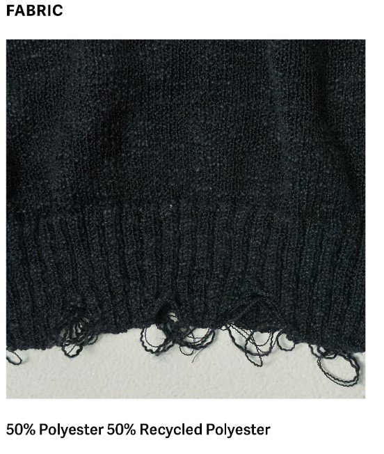 Something Different Sweater Black FABRIC 2