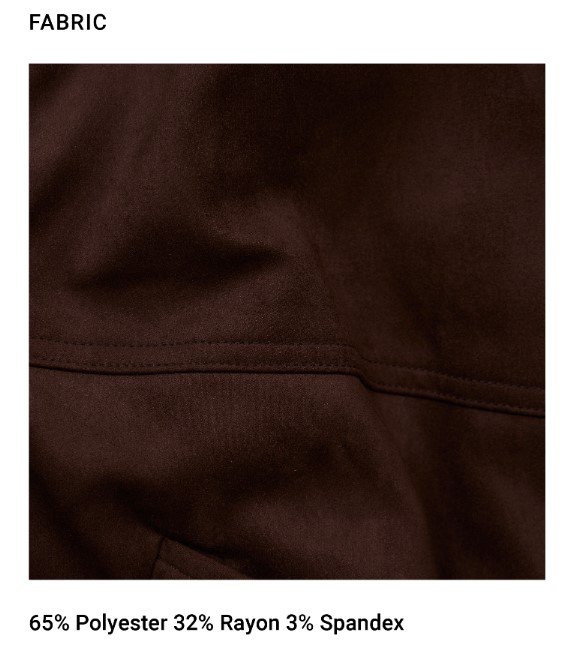 Suede Bomber Jacket Espresso FABRIC 2