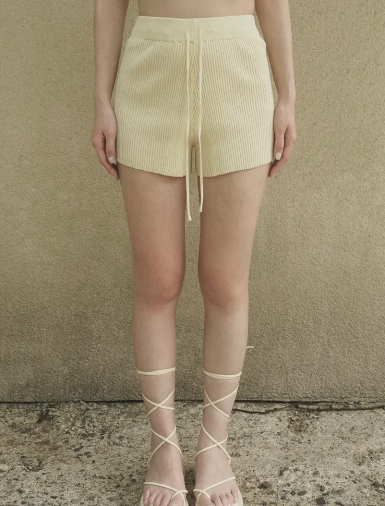 The Easy Knit Shorts<span> - </span>BEIGE, S