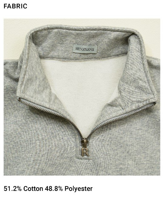 Vibe Check Sweatshirt Light Grey FABRIC 1