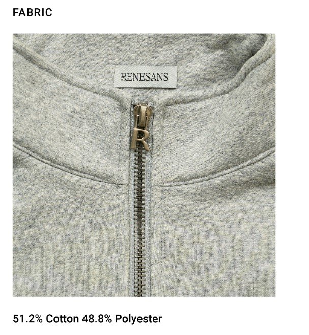 Vibe Check Sweatshirt Light Grey FABRIC 2