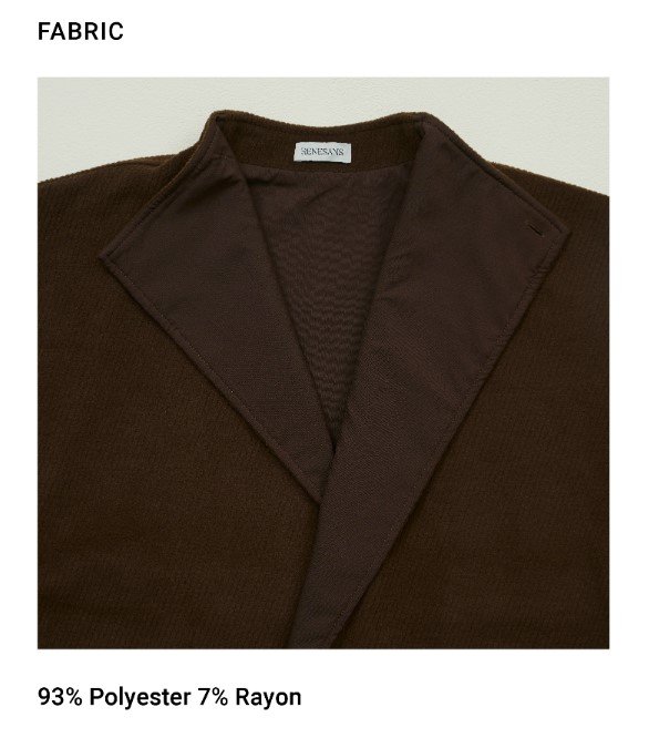 Winter Cape Coat Brown FABRIC 4