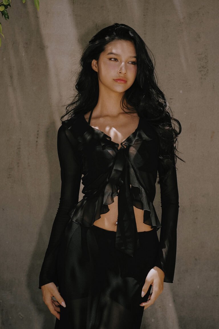 Bohemian Mesh Shirt Black 9